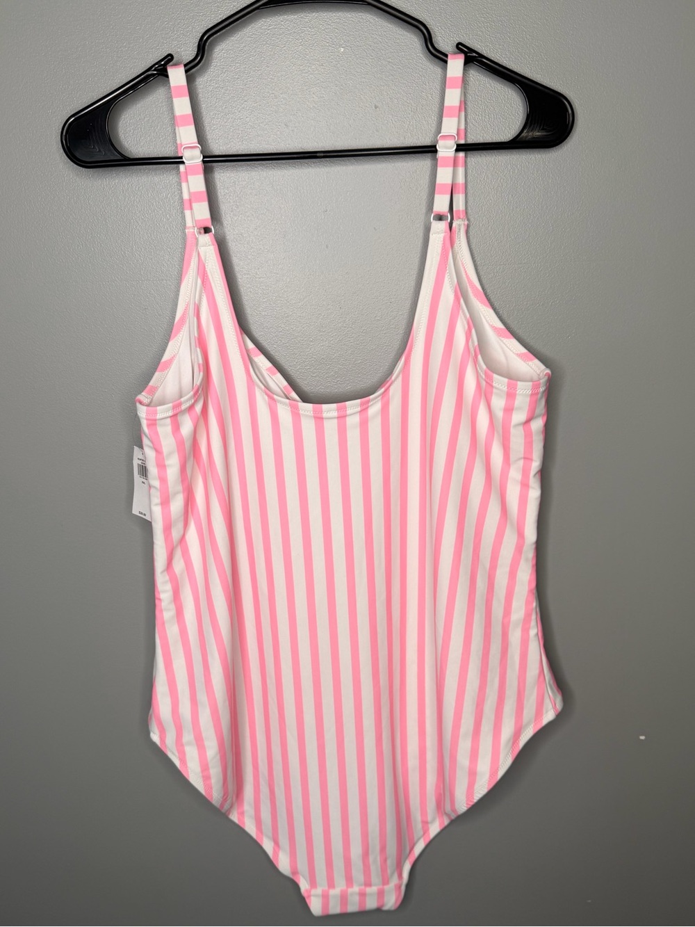 NWT Old Navy One Piece Pink Stripe Swimsuit - Picture 6 of 13